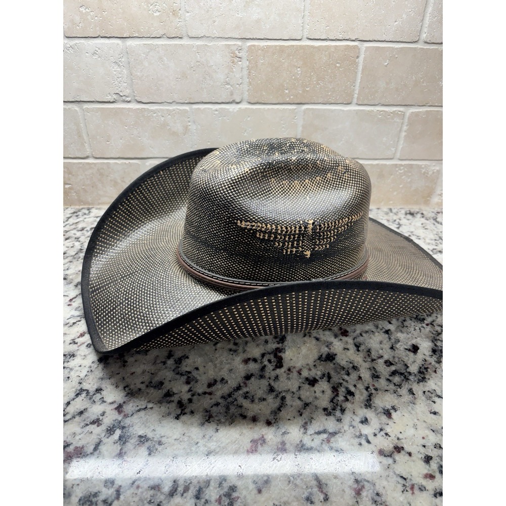 Justin Unisex Bent Rail Fenix Black Straw Cowboy Hat JS5256FNX-BK